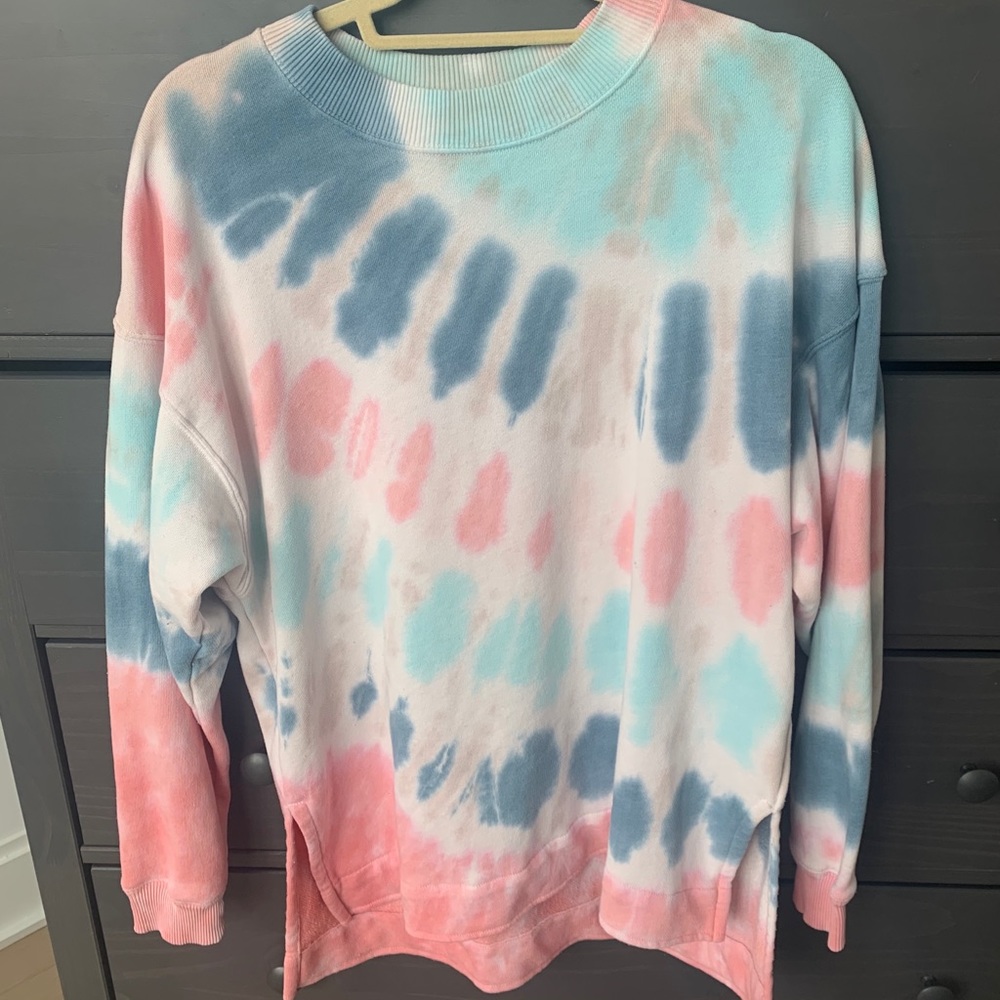 Aerie Tie Dye Oversized Desert Sweatshirt